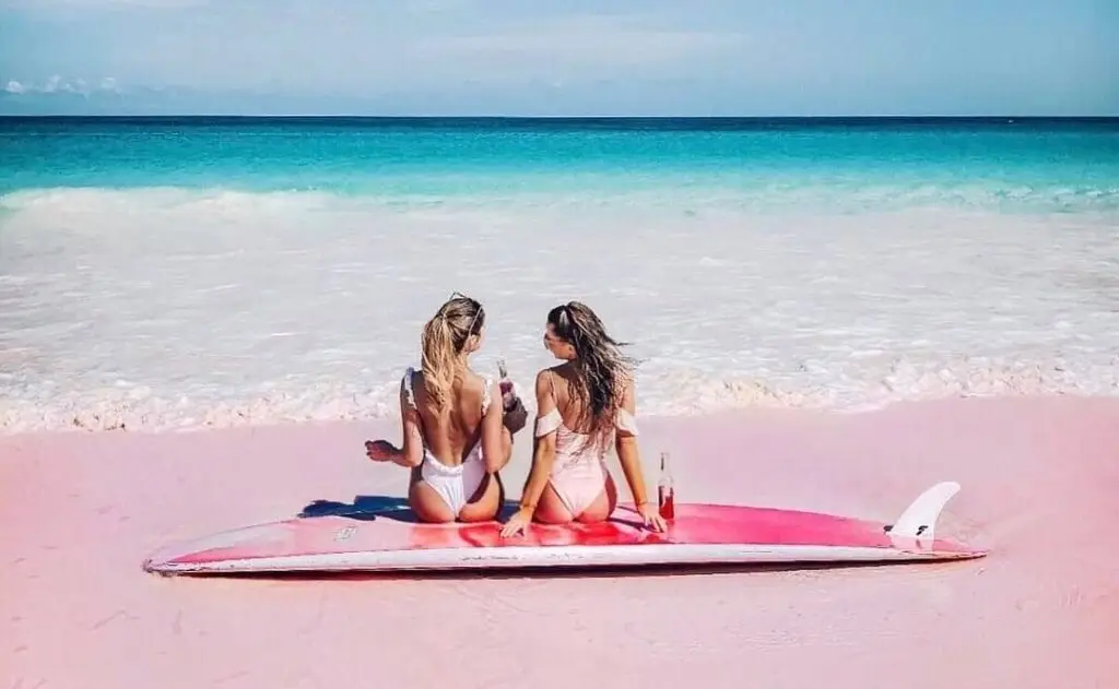 pink beach